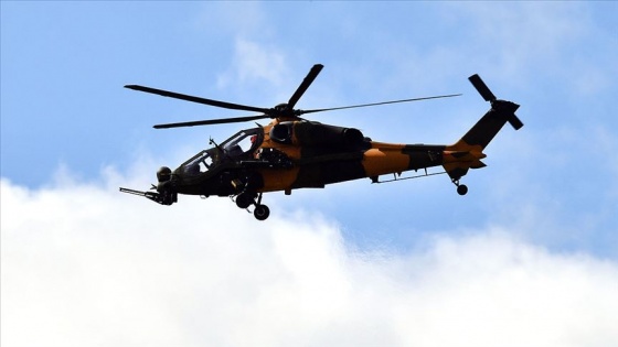 Kıran Operasyonu'na Atak helikopterlerinden hava desteği