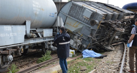 Kırıkkale'de tren vagonu devrildi: 1 ölü