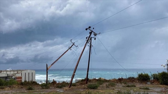 KKTC'nin Girne bölgesindeki hortum hasara yol açtı