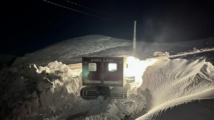 KOAH hastasına paletli ambulansla ulaşıldı