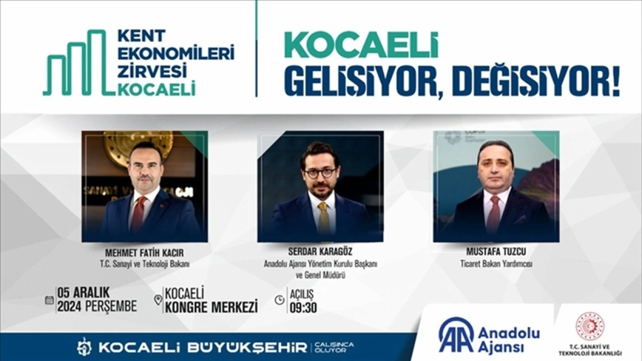 "Kocaeli Kent Ekonomileri Zirvesi" yarın başlıyor