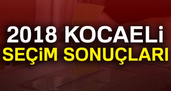 Kocaeli seçim sonuçları 2018: Cumhurbaşkanlığı ve Milletvekili Genel Seçim Sonuçları