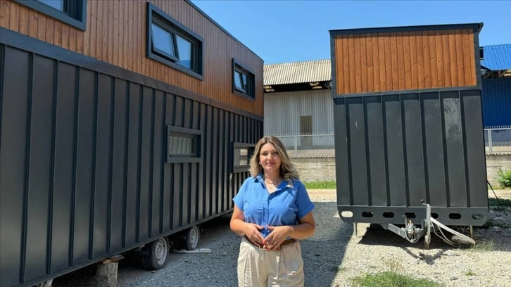 Kocaeli'de fabrika kuran kadın girişimci, "taşınabilir ev" ihracatına başladı