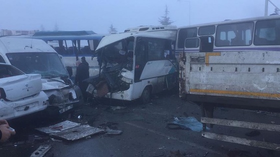Konya'da zincirleme trafik kazası