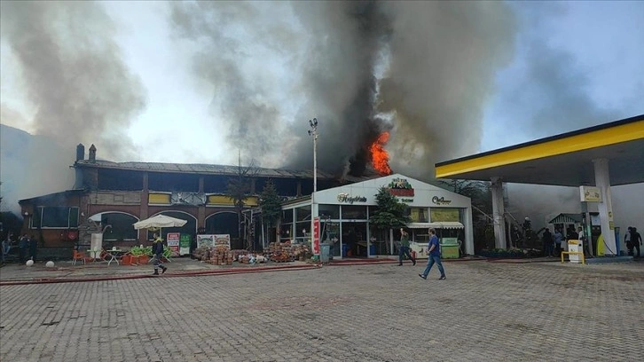 Konya'da dinlenme tesisinde yangın