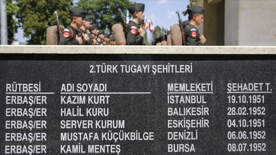 Kore'de Savaşan Türkler Anıtı'nda anma töreni düzenlendi