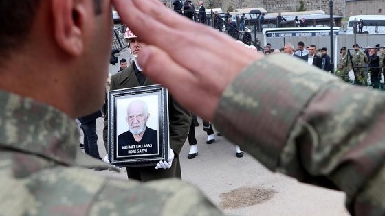 Kore Gazisi Sallabaş son yolculuğuna uğurlandı