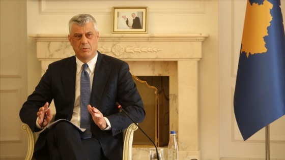 Kosova Cumhurbaşkanı Thaçi'den Priştine Merkez Camisi'ne destek mesajı