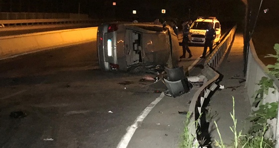 Küçükçekmece’de trafik kazası; 1 ölü 5 yaralı