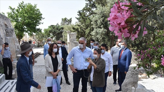 Kültür ve Turizm Bakanı Ersoy, Bodrum Kalesi'nde incelemelerde bulundu