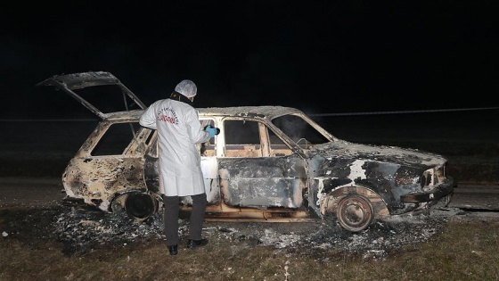 Kütahya'da yanmış otomobilde 2 ceset bulundu