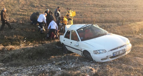 Kütahya-Gediz karayolunda trafik kazası: 1 ölü, 4 yaralı