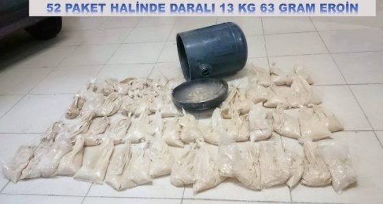 LPG tankından 600 bin TL'lik eroin çıktı