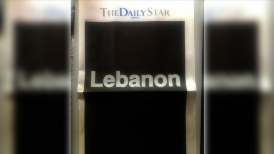 Lübnan'daki 'The Daily Star' gazetesi boş sayfalarla çıktı