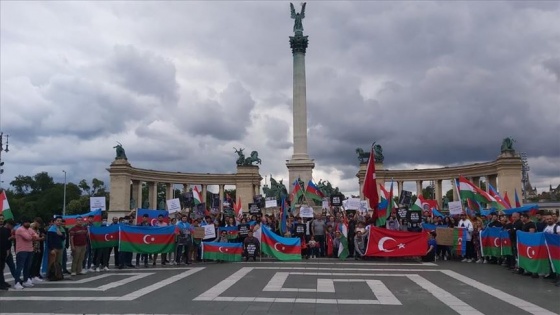 Macaristan'da, Ermenistan'ın saldırıları protesto edildi