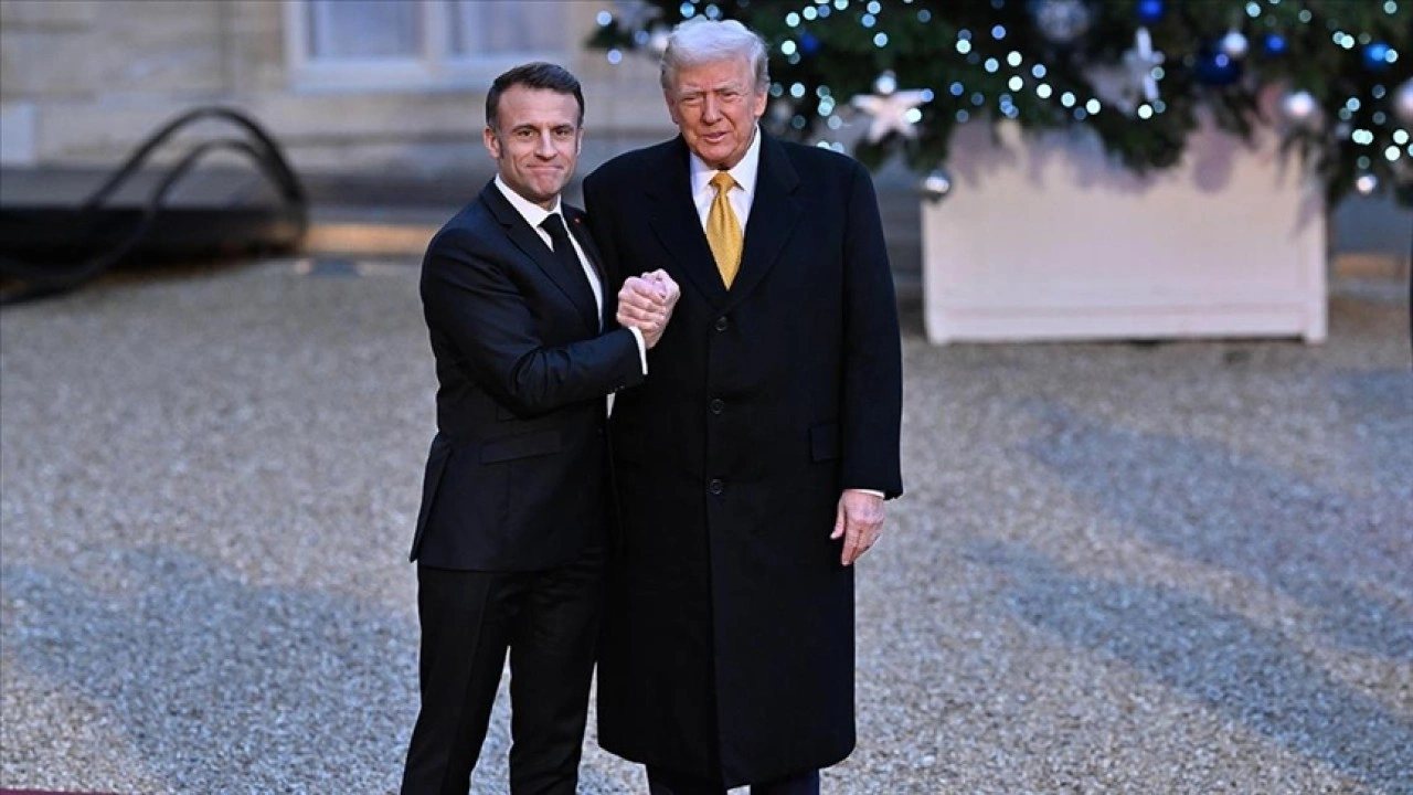 Macron, Notre Dame Katedrali'nin açılış töreni kapsamında Trump'ı Paris'te ağırladı