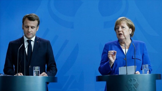 Macron ve Merkel'den 'Doğu Akdeniz' açıklaması