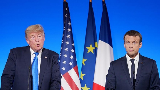 Macron ve Trump Kudüs'ü görüştü