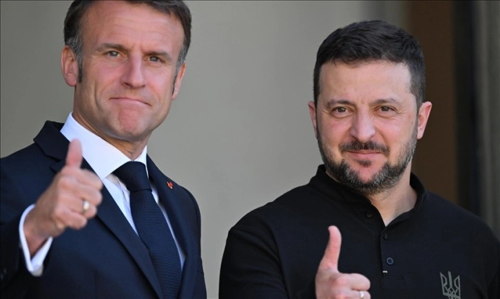 Macron, Zelenskiy ile görüşmesinde Ukrayna'ya desteğini yineledi