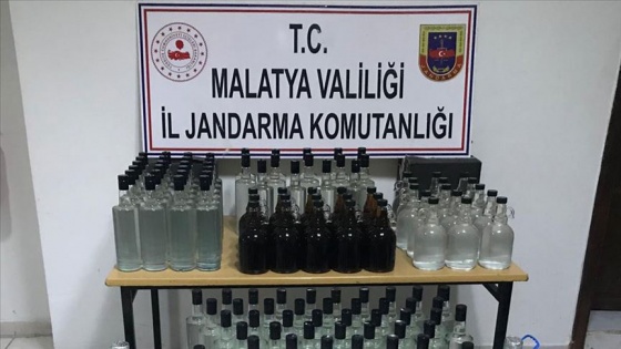 Malatya'da 230 litre sahte içki ele geçirildi