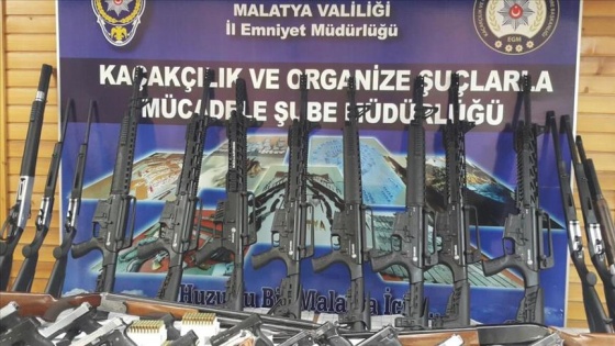 Malatya merkezli kaçak silah operasyonu: 27 gözaltı