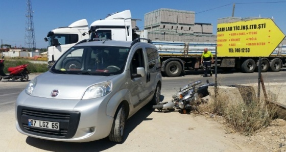 Manavgat’ta trafik kazası: 1 yaralı