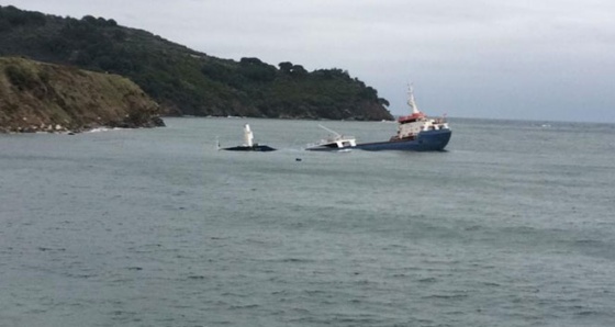 Marmara’da kuru yük gemisi battı