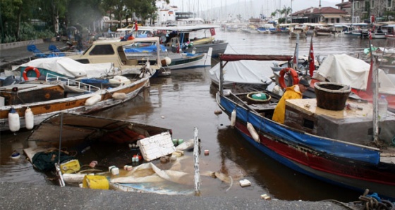 Marmaris'te metrekareye 237 kilo yağış düştü