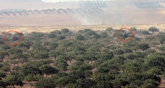 Mayınların temizlendiği bölgelere tanklar yönlendirildi