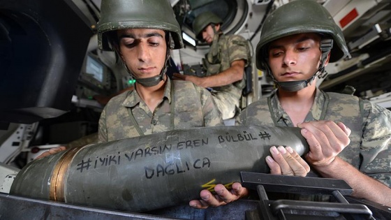 Mehmetçik'ten teröristlere 'Eren Bülbül' yazılı mermi