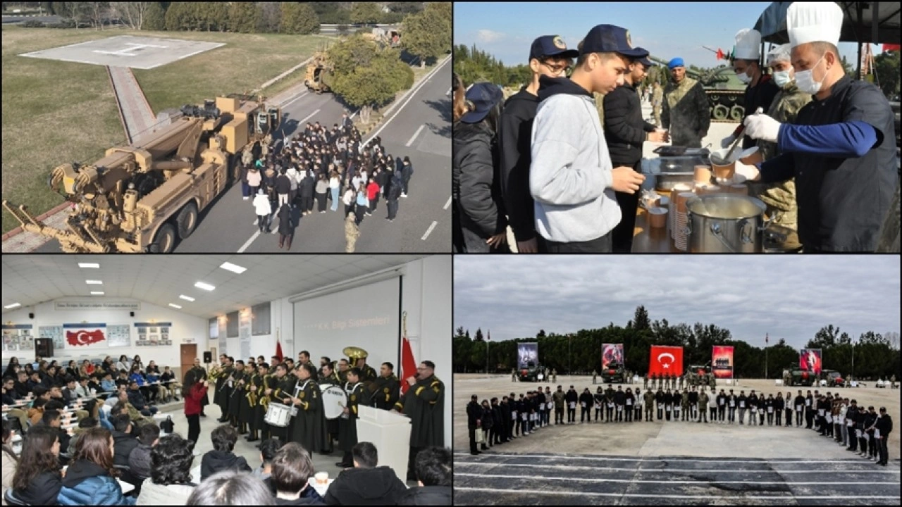 Mehmetçik, ülkenin dört bir yanından gelen öğrencileri birliklerde ağırladı