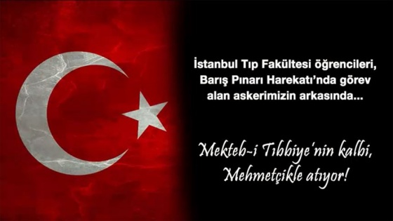 Mekteb-i Tıbbiye'nin kalbi, Mehmetçikle atıyor