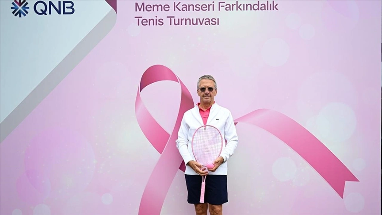 Meme kanseri farkındalığını artırmak amacıyla Pembe Top Tenis Turnuvası düzenlendi