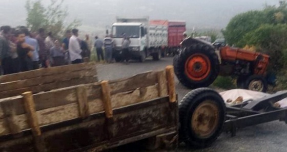 Mersin'de traktör kazası: 1 ölü