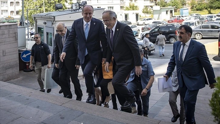 MHP Genel Başkanı Bahçeli, Memleket Partisi Genel Başkanı İnce ile görüştü