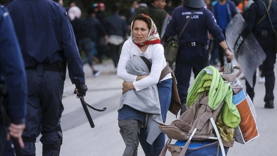 Midilli'de polis ile düzensiz göçmenler arasında gerginlik