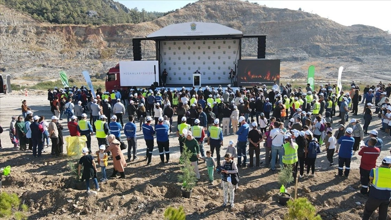 Muğla'da Hüsamlar Yeniden Projesi ile 511 hektarlık eski maden sahası doğaya kazandırılıyor