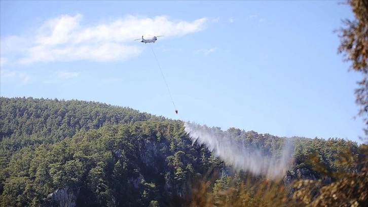 Muğla'da çıkan orman yangınına müdahale sürüyor