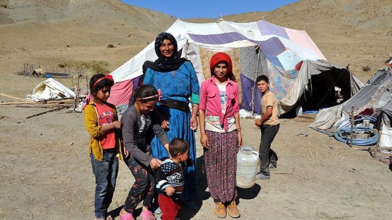 Muş&#39;ta göçerlerin renkli hayatı