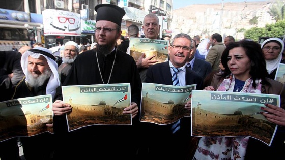 Nablus'ta İsrail'in "ezan yasağı" yasa tasarısına tepkiler