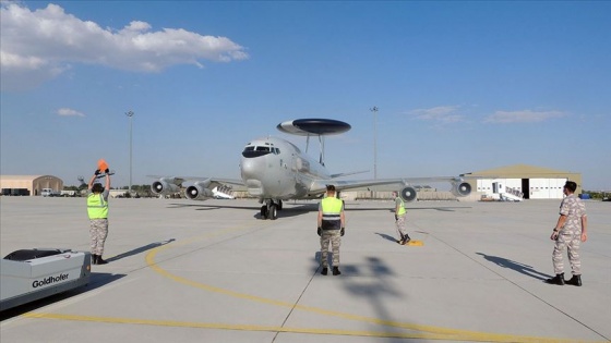 NATO AWACS uçağı ve personeli Konya'daki görevine başladı