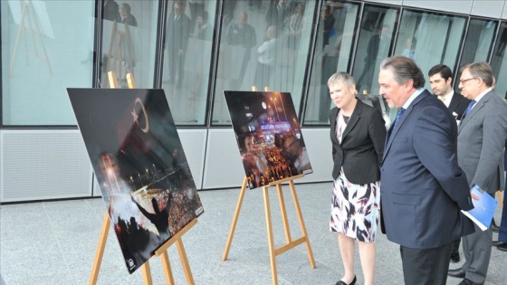 NATO&#039;da AA&#039;nın 15 Temmuz fotoğrafları sergilendi