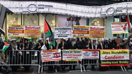 New York'ta Filistinlilerin 'Büyük Dönüş Yürüyüşü'ne destek gösterisi