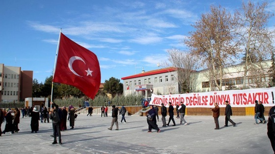 Niğde'de Kudüs İslam'ındır yürüyüşü