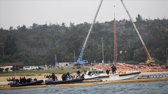 Okinawa'da ABD üssünün inşasına başlandı