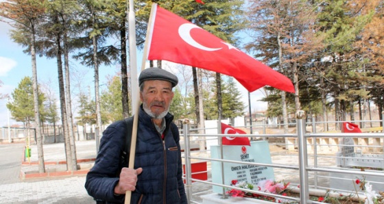 Ömer Halisdemir için 600 kilometre yol yürüdü