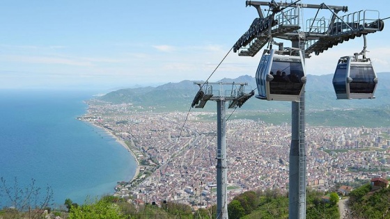 Ordu&#039;daki teleferik 9 günde 100 bin yolcu taşıdı