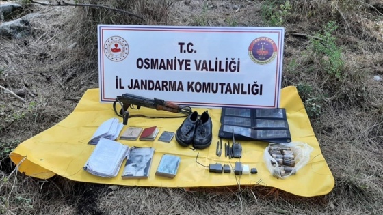 Osmaniye'de PKK'lı teröristlere ait mühimmat ve yaşam malzemeleri bulundu