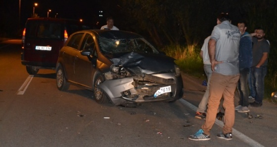 Otomobille motosiklet kafa kafaya çarpıştı: 1 ölü