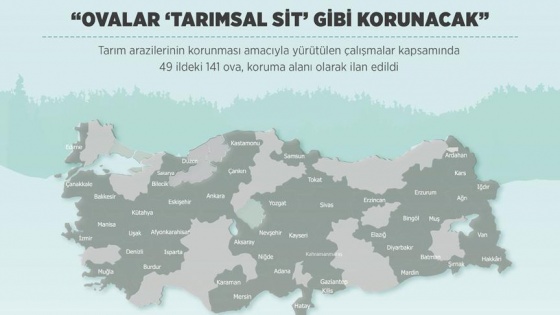 'Ovalar 'tarımsal sit' gibi korunacak'